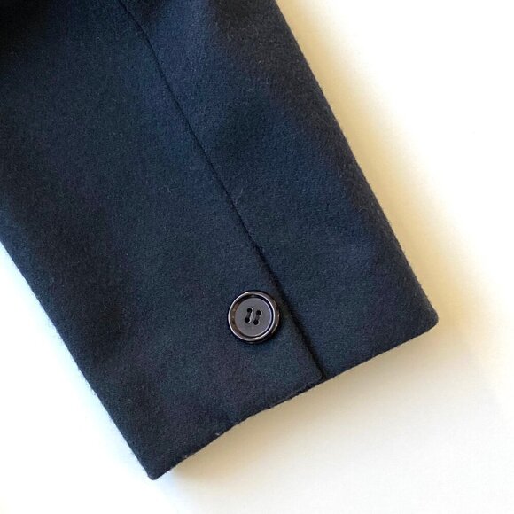 Womens Vintage Japanese Wool Blazer Size M Made In Japan Black Lined Oversized - Picture 7 of 12